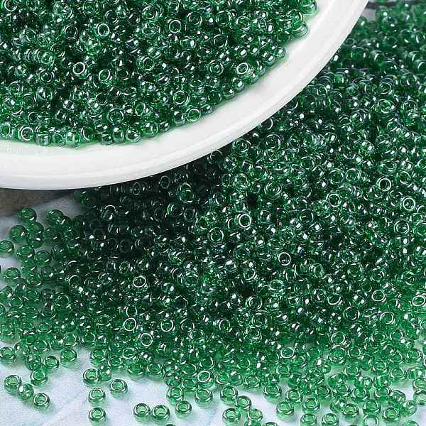 PandaHall MIYUKI Round Rocailles Beads, Japanese Seed Beads, (RR173) Transparent Green Luster, 15/0, 1.5mm, Hole: 0.7mm, about...
PandaHall MIYUKI Round Rocailles Beads, Japanese Seed Beads, (RR173) Transparent Green Luster, 15/0, 1.5mm, Hole: 0.7mm, about...