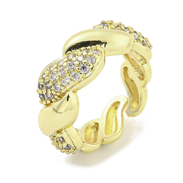 PandaHall Brass Micro Pave Clear Cubic Zirconia Cuff Ring, Twist Leaf Open Ring for Women, Cadmium Free & Lead Free, Real 18K Gold Plated...
PandaHall Brass Micro Pave Clear Cubic Zirconia Cuff Ring, Twist Leaf Open Ring for Women, Cadmium Free & Lead Free, Real 18K Gold Plated...