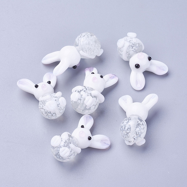 PandaHall Handmade Bunny Lampwork Beads, Rabbit Beads, White, 25~29x16~20x12~13mm, Hole: 1.2mm Lampwork Rabbit White
PandaHall Handmade Bunny Lampwork Beads, Rabbit Beads, White, 25~29x16~20x12~13mm, Hole: 1.2mm Lampwork Rabbit White