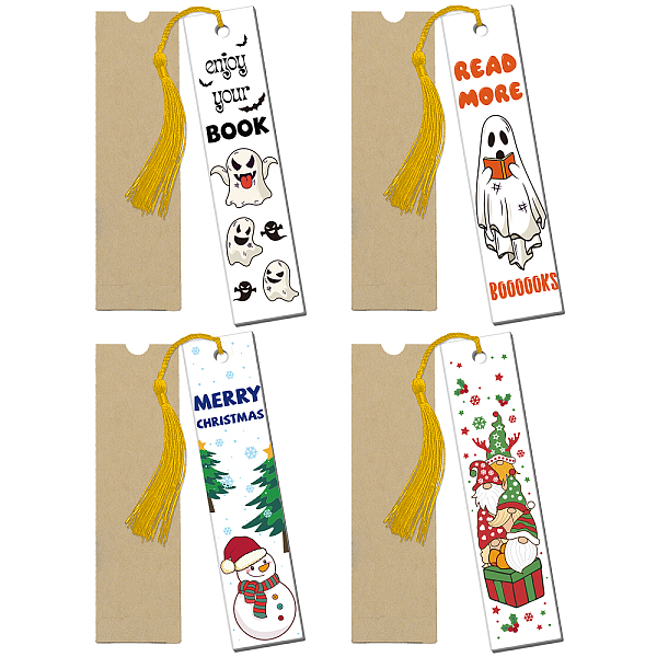 PandaHall Globleland 1 Set Christmas & Halloween Theme Acrylic Bookmarks, with Paper Bags and Polyester Tassel Decorations, Rectangle, Mixed..., Multicolor
PandaHall Globleland 1 Set Christmas & Halloween Theme Acrylic Bookmarks, with Paper Bags and Polyester Tassel Decorations, Rectangle, Mixed..., Multicolor