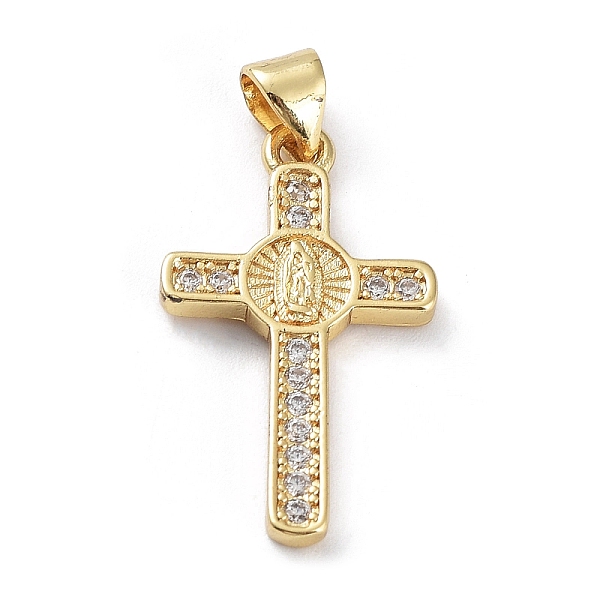 PandaHall Brass Micro Pave Cubic Zirconia Pendants, Cross, Clear, Real 18K Gold Plated, Real 18K Gold Plated, 25.5x15x2mm, Hole: 3x5.5mm...
PandaHall Brass Micro Pave Cubic Zirconia Pendants, Cross, Clear, Real 18K Gold Plated, Real 18K Gold Plated, 25.5x15x2mm, Hole: 3x5.5mm...