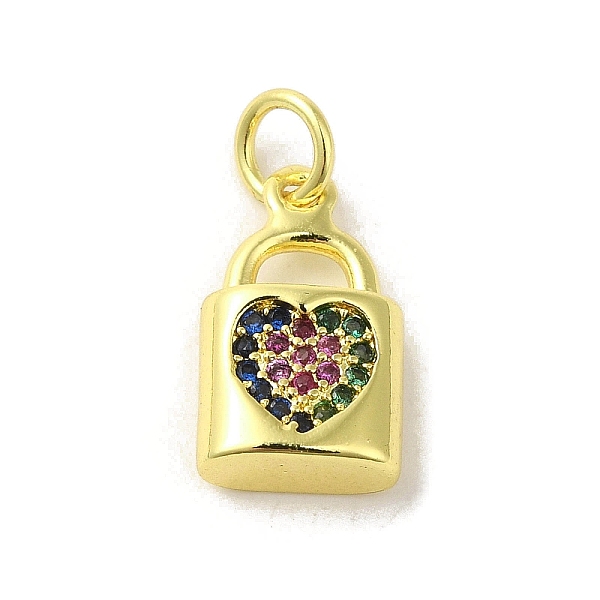 PandaHall Brass Micro Pave Cubic Zirconia Charms, Real 18K Gold Plated, Lock Charms, Colorful, 14x8x3.5mm, Hole: 3mm Brass+Cubic Zirconia...
PandaHall Brass Micro Pave Cubic Zirconia Charms, Real 18K Gold Plated, Lock Charms, Colorful, 14x8x3.5mm, Hole: 3mm Brass+Cubic Zirconia...