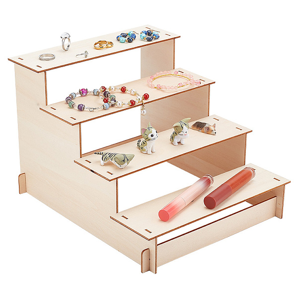 PandaHall PH Wood Display Stand, 4 Tier Display Shelf Riser Organizer Wooden Tiered Organizer Holder Burlywood for Jewelry, Cosmetics..., Orange
PandaHall PH Wood Display Stand, 4 Tier Display Shelf Riser Organizer Wooden Tiered Organizer Holder Burlywood for Jewelry, Cosmetics..., Orange