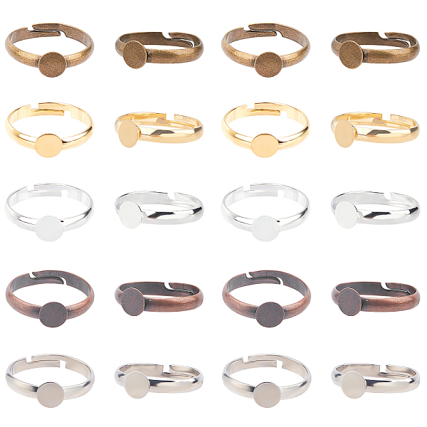 PandaHall Brass Pad Ring Bases, Lead Free, Cadmium Free and Nickel Free, Adjustable, Tray: 6mm, 17mm, Mixed Color, Tray: 6mm, 17mm...
PandaHall Brass Pad Ring Bases, Lead Free, Cadmium Free and Nickel Free, Adjustable, Tray: 6mm, 17mm, Mixed Color, Tray: 6mm, 17mm...
