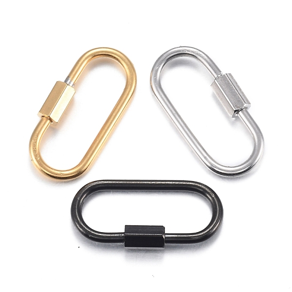 PandaHall 304 Stainless Steel Screw Carabiner Lock Charms, for Necklaces Making, Oval, Mixed Color, 21x11x4mm, Screw: 7x4mm 304 Stainless...
PandaHall 304 Stainless Steel Screw Carabiner Lock Charms, for Necklaces Making, Oval, Mixed Color, 21x11x4mm, Screw: 7x4mm 304 Stainless...