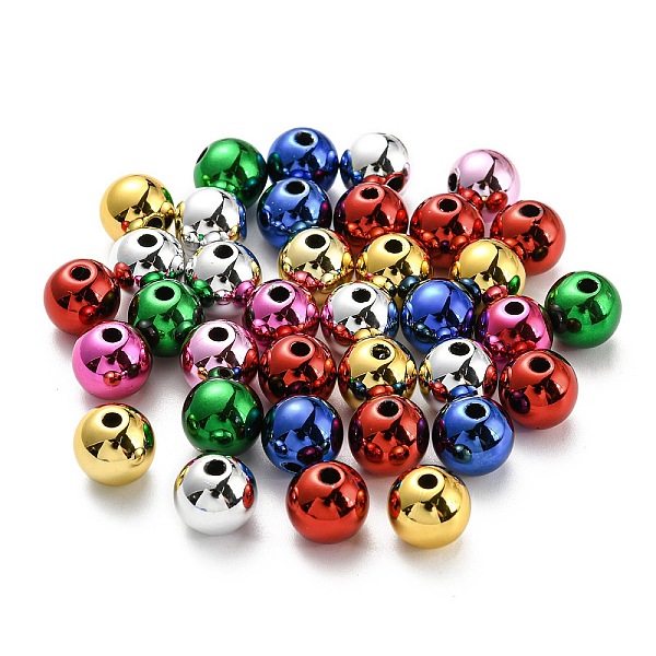 PandaHall UV Plating Acrylic Beads, Iridescent, Round, Mixed Color, 10x9mm, Hole: 2mm Acrylic Round Multicolor
PandaHall UV Plating Acrylic Beads, Iridescent, Round, Mixed Color, 10x9mm, Hole: 2mm Acrylic Round Multicolor