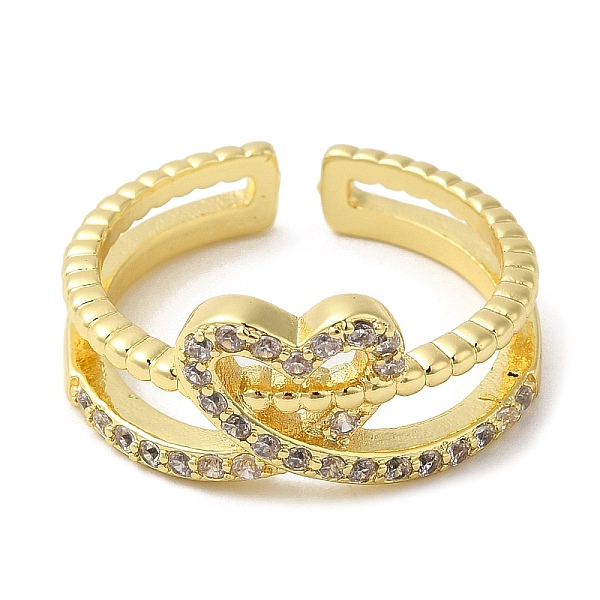 PandaHall Rack Plating Brass Open Cuff Ring with Cubic Zirconia for Women, Cadmium Free & Lead Free, Real 18K Gold Plated, Inner Diameter..., Clear
PandaHall Rack Plating Brass Open Cuff Ring with Cubic Zirconia for Women, Cadmium Free & Lead Free, Real 18K Gold Plated, Inner Diameter..., Clear