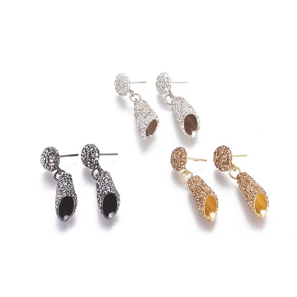PandaHall Brass Stud Earring Findings, with Polymer Clay Rhinestone, Mixed Color, 38mm, Pin: 0.8mm Brass+Rhinestone Others Multicolor
PandaHall Brass Stud Earring Findings, with Polymer Clay Rhinestone, Mixed Color, 38mm, Pin: 0.8mm Brass+Rhinestone Others Multicolor