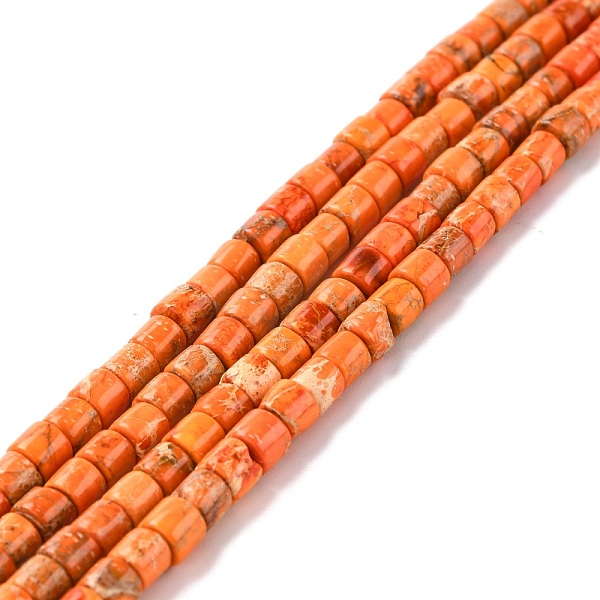 PandaHall Natural Imperial Jasper Beads Strands, Dyed, Column, Dark Orange, 4~4.5x4mm, Hole: 0.5mm, about 100pcs/strand, 16.14''(41cm)...
PandaHall Natural Imperial Jasper Beads Strands, Dyed, Column, Dark Orange, 4~4.5x4mm, Hole: 0.5mm, about 100pcs/strand, 16.14''(41cm)...