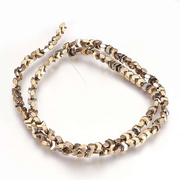 PandaHall Electroplate Non-magnetic Synthetic Hematite Bead Strands, Faceted, Arrows, Antique Bronze Plated, 4x4x2mm, Hole: 1mm, about...
PandaHall Electroplate Non-magnetic Synthetic Hematite Bead Strands, Faceted, Arrows, Antique Bronze Plated, 4x4x2mm, Hole: 1mm, about...