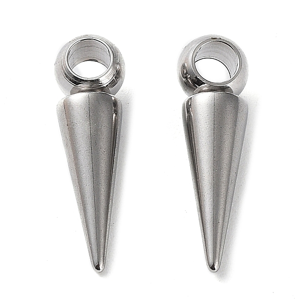 PandaHall 304 Stainless Steel Pendants, Cone Charm, Stainless Steel Color, 21x5.5mm, Hole: 3.2mm 304 Stainless Steel Cone
PandaHall 304 Stainless Steel Pendants, Cone Charm, Stainless Steel Color, 21x5.5mm, Hole: 3.2mm 304 Stainless Steel Cone