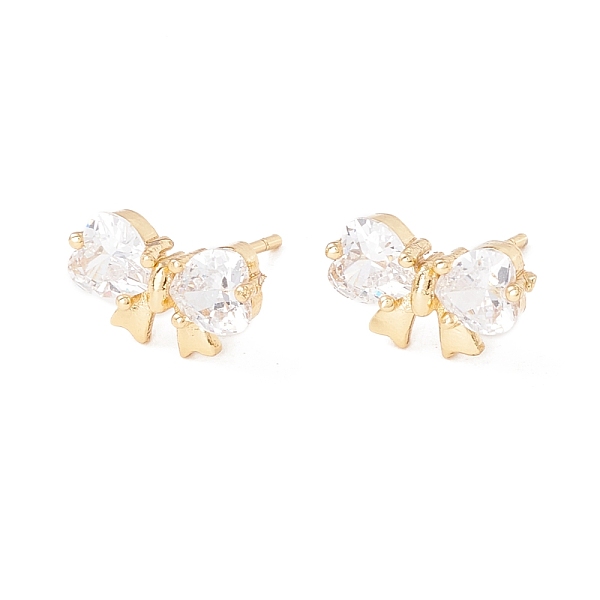 PandaHall Clear Cubic Zirconia Bowknot Stud Earrings, Brass Jewelry for Women, Lead Free & Cadmium Free, Real 18K Gold Plated, 8x12mm, Pin...
PandaHall Clear Cubic Zirconia Bowknot Stud Earrings, Brass Jewelry for Women, Lead Free & Cadmium Free, Real 18K Gold Plated, 8x12mm, Pin...
