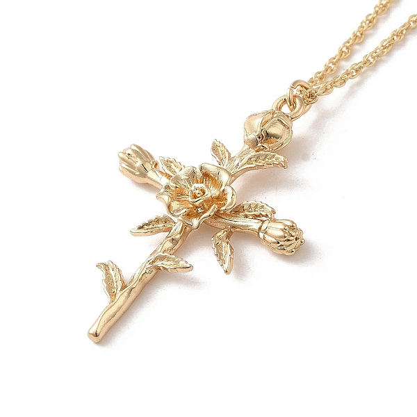 PandaHall 304 Stainless Steel Cross with Flower Pendant Necklaces for Women, Golden, 17.40 inch(44.2cm), 304 Stainless Steel Flower
PandaHall 304 Stainless Steel Cross with Flower Pendant Necklaces for Women, Golden, 17.40 inch(44.2cm), 304 Stainless Steel Flower
