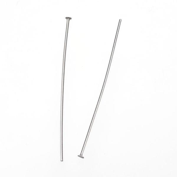 PandaHall 304 Stainless Steel Flat Head Pins, Stainless Steel Color, 40x0.7mm, Head: 1.8mm 304 Stainless Steel
PandaHall 304 Stainless Steel Flat Head Pins, Stainless Steel Color, 40x0.7mm, Head: 1.8mm 304 Stainless Steel