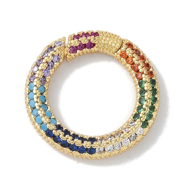 PandaHall Rack Plating Brass Micro Pave Cubic Zirconia Spring Gate Rings Clasps, Cadmium Free & Lead Free, Long-Lasting Plated, Colorful...
PandaHall Rack Plating Brass Micro Pave Cubic Zirconia Spring Gate Rings Clasps, Cadmium Free & Lead Free, Long-Lasting Plated, Colorful...