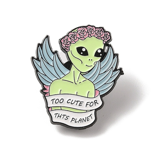 PandaHall Saucer Man Enamel Pins, Alloy Brooches for Backpack Clothes, Black, 30.5x28x1.5mm Alloy+Enamel Others
PandaHall Saucer Man Enamel Pins, Alloy Brooches for Backpack Clothes, Black, 30.5x28x1.5mm Alloy+Enamel Others