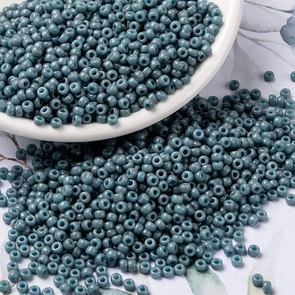 PandaHall MIYUKI Round Rocailles Beads, Japanese Seed Beads, 8/0, (RR4479) Duracoat Dyed Opaque Moody Blue, 3mm, Hole: 1mm, about..., Cyan
PandaHall MIYUKI Round Rocailles Beads, Japanese Seed Beads, 8/0, (RR4479) Duracoat Dyed Opaque Moody Blue, 3mm, Hole: 1mm, about..., Cyan