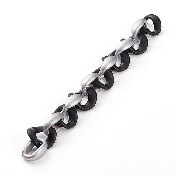 PandaHall Handmade Spray Painted CCB Plastic Link Chains, Black, Link:23x16x8.5mm, 23x22.5x9mm, about 39.37 inch(1m)/strand Plastic Black
PandaHall Handmade Spray Painted CCB Plastic Link Chains, Black, Link:23x16x8.5mm, 23x22.5x9mm, about 39.37 inch(1m)/strand Plastic Black