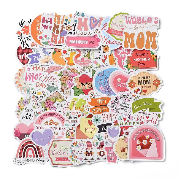 PandaHall Mother's Day Self-Adhesive Paper Gift Tag Stickers, for Party, Decorative Presents, Word, 31~53x21~51x0.5mm, 50pcs/bag Paper Word
PandaHall Mother's Day Self-Adhesive Paper Gift Tag Stickers, for Party, Decorative Presents, Word, 31~53x21~51x0.5mm, 50pcs/bag Paper Word