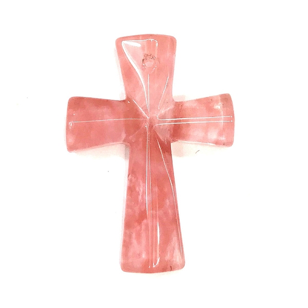 PandaHall Cherry Quartz Glass Pendants, Religion Cross Charms, 45x33mm Cherry Quartz Glass Cross
PandaHall Cherry Quartz Glass Pendants, Religion Cross Charms, 45x33mm Cherry Quartz Glass Cross