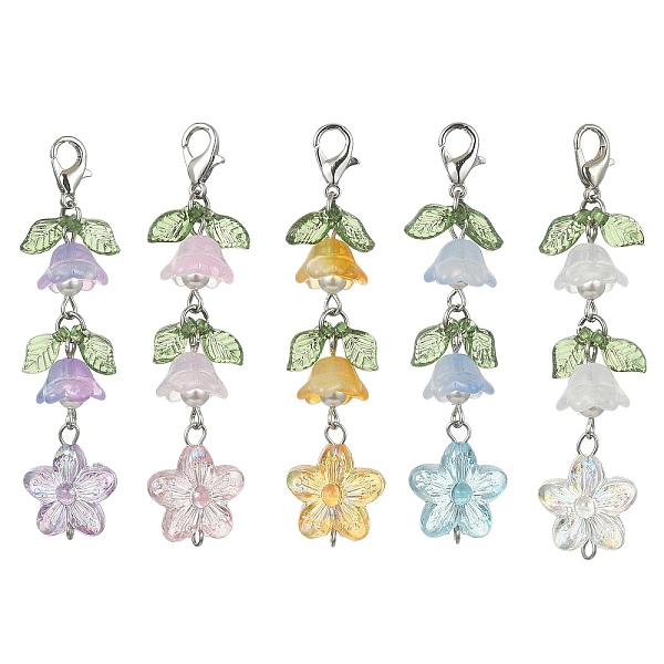 PandaHall Transparent Acrylic & Glass Flower Pendant Decoration, with Zinc Alloy Lobster Claw Clasps, Mixed Color, 64mm Acrylic Flower..., Multicolor
PandaHall Transparent Acrylic & Glass Flower Pendant Decoration, with Zinc Alloy Lobster Claw Clasps, Mixed Color, 64mm Acrylic Flower..., Multicolor