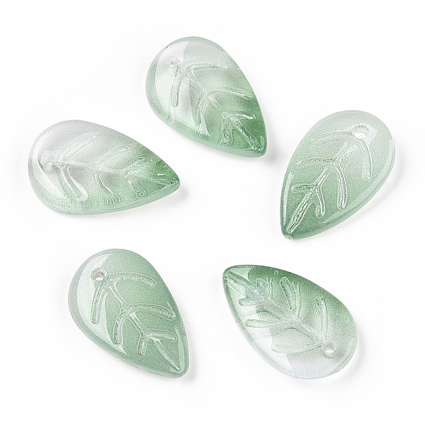PandaHall Baking Painted Transparent Glass Petal Beads, Gradient Color, Leaf, Sea Green, 18x11x3mm, Hole: 1.2mm, about 980~1000pcs/set Glass...
PandaHall Baking Painted Transparent Glass Petal Beads, Gradient Color, Leaf, Sea Green, 18x11x3mm, Hole: 1.2mm, about 980~1000pcs/set Glass...