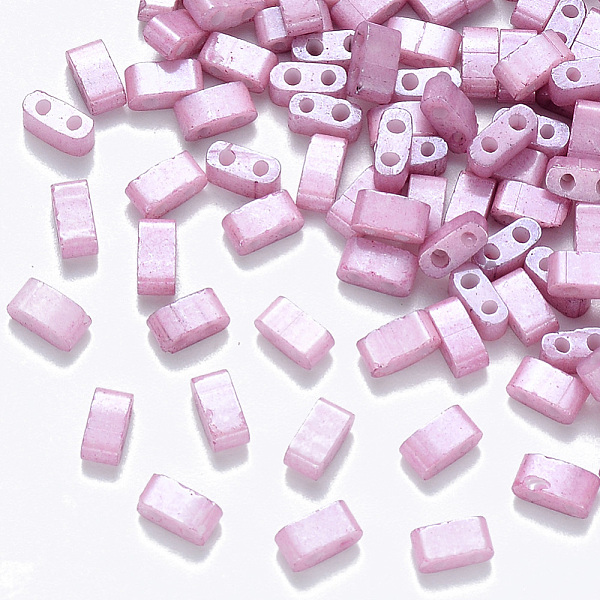 PandaHall 2-Hole Baking Painted Glass Seed Beads, Colours Luster Plated, Rectangle, Plum, 4.5~5.5x2x2~2.5mm, Hole: 0.5~0.8mm, about..., Purple
PandaHall 2-Hole Baking Painted Glass Seed Beads, Colours Luster Plated, Rectangle, Plum, 4.5~5.5x2x2~2.5mm, Hole: 0.5~0.8mm, about..., Purple