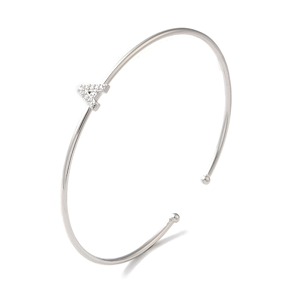 PandaHall Rack Plating Brass Micro Pave Clear Cubic Zirconia Letter Open Cuff Bangles, Torque Bangles for Women, Platinum, Lead Free &...
PandaHall Rack Plating Brass Micro Pave Clear Cubic Zirconia Letter Open Cuff Bangles, Torque Bangles for Women, Platinum, Lead Free &...