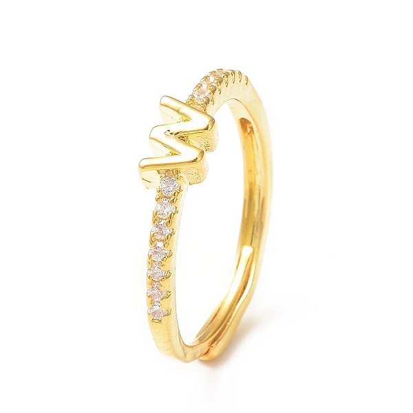 PandaHall Clear Cubic Zirconia Initial Letter Adjustable Ring, Golden Brass Jewelry for Women, Letter.W, Inner Diameter: 18mm Brass+Cubic...
PandaHall Clear Cubic Zirconia Initial Letter Adjustable Ring, Golden Brass Jewelry for Women, Letter.W, Inner Diameter: 18mm Brass+Cubic...