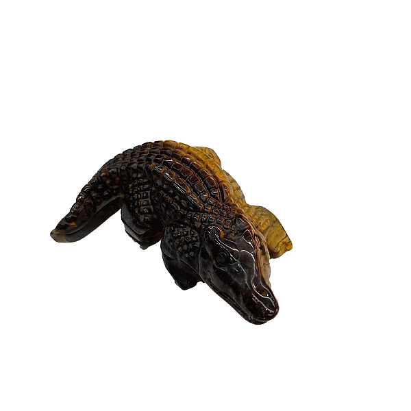 PandaHall Natural Tiger Eye Carved Crocodile Figurines Statues for Home Office Desktop Decoration, 50x45mm Tiger Eye Crocodile
PandaHall Natural Tiger Eye Carved Crocodile Figurines Statues for Home Office Desktop Decoration, 50x45mm Tiger Eye Crocodile
