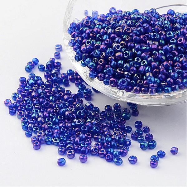 PandaHall Round Trans. Colors Rainbow Glass Seed Beads, Blue, Size: about 3mm in diameter, hole: 1mm, about 1102pcs/50g Glass Blue
PandaHall Round Trans. Colors Rainbow Glass Seed Beads, Blue, Size: about 3mm in diameter, hole: 1mm, about 1102pcs/50g Glass Blue