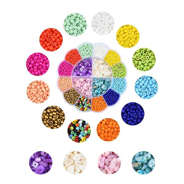 PandaHall DIY Jewelry Making Kits, Including Round Opaque Colours & Baking Paint Glass Seed Beads, Chip Dyed Freshwater Shell Beads, Mixed..., Multicolor
PandaHall DIY Jewelry Making Kits, Including Round Opaque Colours & Baking Paint Glass Seed Beads, Chip Dyed Freshwater Shell Beads, Mixed..., Multicolor
