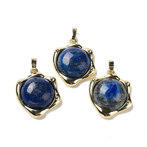 PandaHall Natural Lapis Lazuli Pendants, Rack Plating Golden Plated Brass Nuggets Charms, Cadmium Free & Lead Free, 23.5x19x6.5mm, Hole...
PandaHall Natural Lapis Lazuli Pendants, Rack Plating Golden Plated Brass Nuggets Charms, Cadmium Free & Lead Free, 23.5x19x6.5mm, Hole...