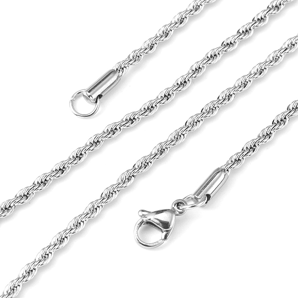 PandaHall 304 Stainless Steel Necklaces, Size: about 2mm in diameter, 20.07 inch(51cm) long 304 Stainless Steel
PandaHall 304 Stainless Steel Necklaces, Size: about 2mm in diameter, 20.07 inch(51cm) long 304 Stainless Steel
