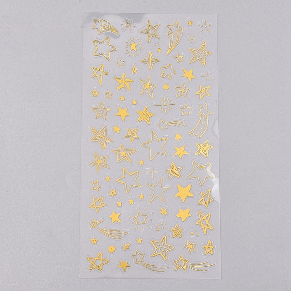 PandaHall Waterproof Hot Stamping Stickers, DIY Gift Hand Account Photo Frame Album Decoration Sticker, Star Pattern, 20x10cm Plastic Star..., Gold
PandaHall Waterproof Hot Stamping Stickers, DIY Gift Hand Account Photo Frame Album Decoration Sticker, Star Pattern, 20x10cm Plastic Star..., Gold