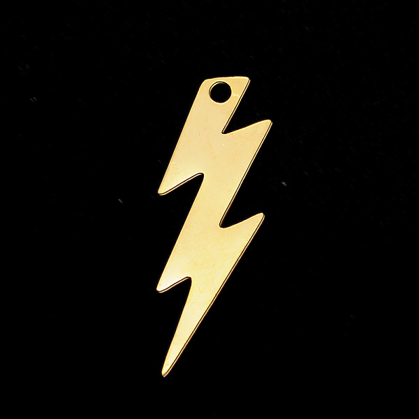 PandaHall Vacuum Plating 201 Stainless Steel Pendants, Laser Cut, Lightning, Golden, 29x10x1mm, Hole: 1.8mm 201 Stainless Steel Lightning...
PandaHall Vacuum Plating 201 Stainless Steel Pendants, Laser Cut, Lightning, Golden, 29x10x1mm, Hole: 1.8mm 201 Stainless Steel Lightning...
