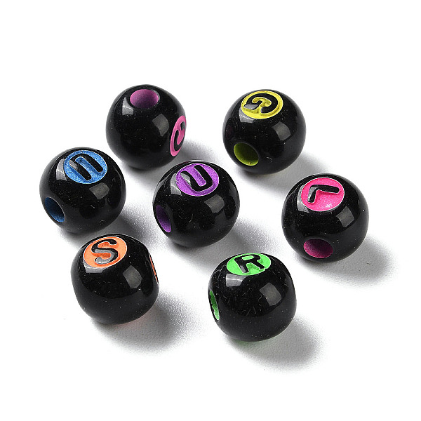 PandaHall Spray Printed Opaque Acrylic European Beads, Large Hole Beads, Round with Letter, Mixed Color, 11.5x10.5mm, Hole: 4mm, about..., Multicolor
PandaHall Spray Printed Opaque Acrylic European Beads, Large Hole Beads, Round with Letter, Mixed Color, 11.5x10.5mm, Hole: 4mm, about..., Multicolor
