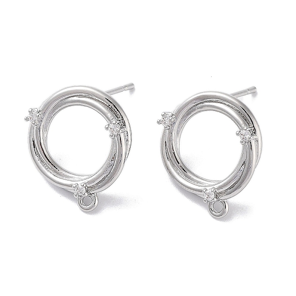 PandaHall Brass Micro Pave Cubic Zirconia Stud Earring Findings, Round, Real Platinum Plated, 18x15.5mm, Hole: 1.2mm, Pin: 0.8mm Brass+Cubic...
PandaHall Brass Micro Pave Cubic Zirconia Stud Earring Findings, Round, Real Platinum Plated, 18x15.5mm, Hole: 1.2mm, Pin: 0.8mm Brass+Cubic...