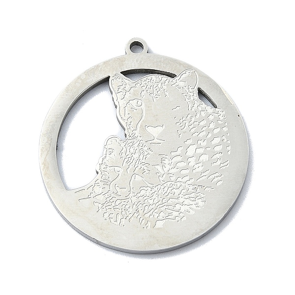 PandaHall 201 Stainless Steel Pendants, Laser Cut, Flat Round with Leopard Charm, Stainless Steel Color, 27x25x1mm, Hole: 1.5mm 201...
PandaHall 201 Stainless Steel Pendants, Laser Cut, Flat Round with Leopard Charm, Stainless Steel Color, 27x25x1mm, Hole: 1.5mm 201...
