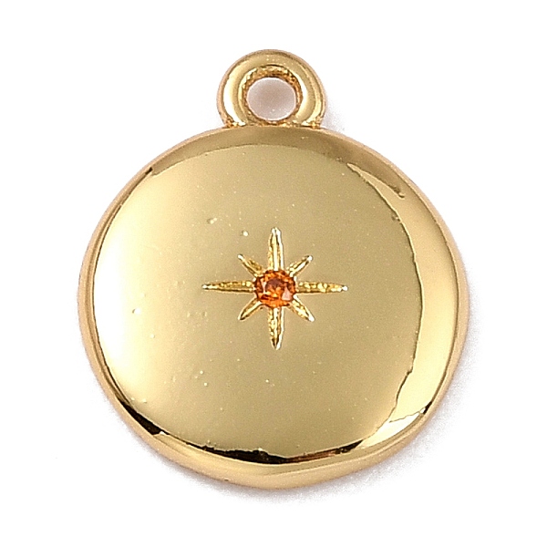 PandaHall Brass Micro Pave Cubic Zirconia Charms, Long-Lasting Plated, Real 18K Gold Plated, Flat Round with Star, Orange Red, 12x10x2mm...
PandaHall Brass Micro Pave Cubic Zirconia Charms, Long-Lasting Plated, Real 18K Gold Plated, Flat Round with Star, Orange Red, 12x10x2mm...