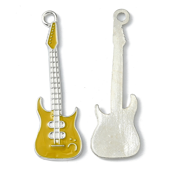 PandaHall Alloy Enamel Big Pendants, Lead Free and Cadmium Free, Guitar, Platinum, Yellow, about 62mm long, 18.5mm wide, 2mm, thick, hole...
PandaHall Alloy Enamel Big Pendants, Lead Free and Cadmium Free, Guitar, Platinum, Yellow, about 62mm long, 18.5mm wide, 2mm, thick, hole...