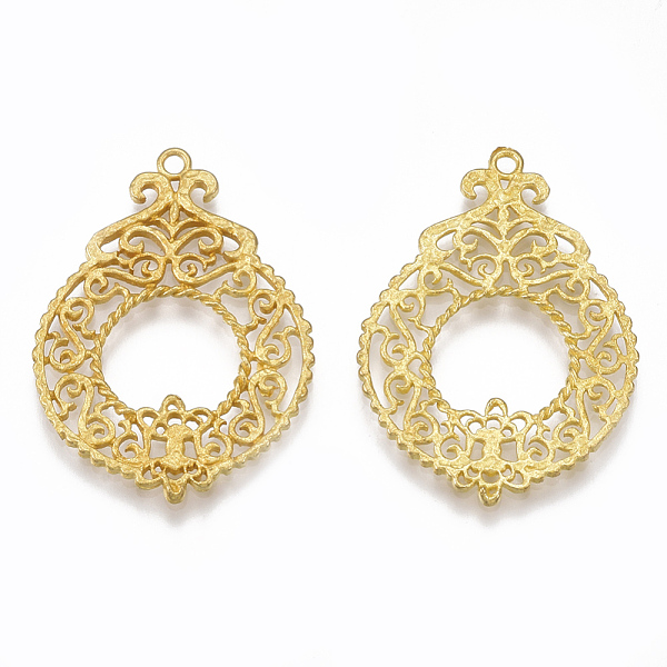 PandaHall Brass Filigree Pendants, Nickel Free, Raw(Unplated), 35.5x25.5x1.5mm, Hole: 1.5mm Brass Others
PandaHall Brass Filigree Pendants, Nickel Free, Raw(Unplated), 35.5x25.5x1.5mm, Hole: 1.5mm Brass Others