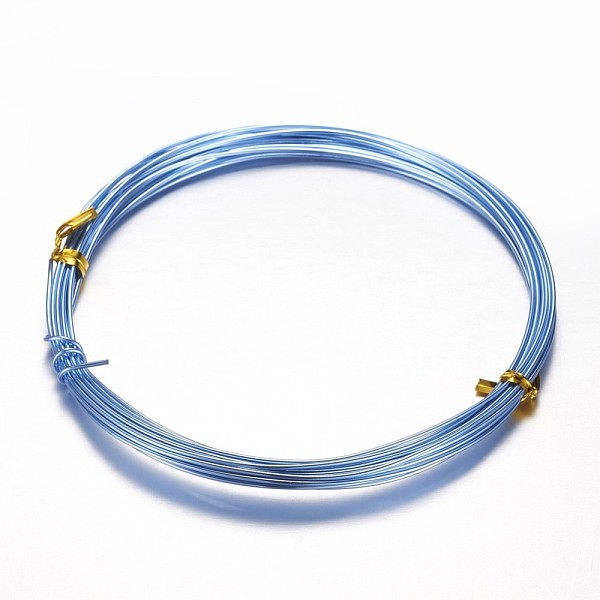 PandaHall Round Aluminum Craft Wire, for Beading Jewelry Craft Making, Sky Blue, 18 Gauge, 1mm, 10m/roll(32.8 Feet/roll) Aluminum Round Blue
PandaHall Round Aluminum Craft Wire, for Beading Jewelry Craft Making, Sky Blue, 18 Gauge, 1mm, 10m/roll(32.8 Feet/roll) Aluminum Round Blue