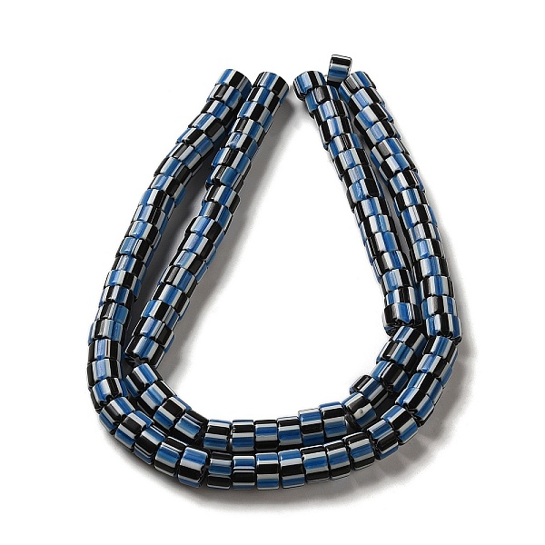 PandaHall Handmade Nepalese Lampwork Beads, Column with Stripe, Steel Blue, 9~11x4~10mm, Hole: 2mm, about 101pcs/strand, 25.98~26.77''...
PandaHall Handmade Nepalese Lampwork Beads, Column with Stripe, Steel Blue, 9~11x4~10mm, Hole: 2mm, about 101pcs/strand, 25.98~26.77''...