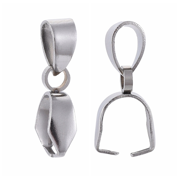PandaHall 304 Stainless Steel Ice Pick Pinch Bails, Stainless Steel Color, Pinch Bail: 12x9x4mm, Hole: 3mm, Pin: 0.4x0.8mm Stainless Steel
PandaHall 304 Stainless Steel Ice Pick Pinch Bails, Stainless Steel Color, Pinch Bail: 12x9x4mm, Hole: 3mm, Pin: 0.4x0.8mm Stainless Steel