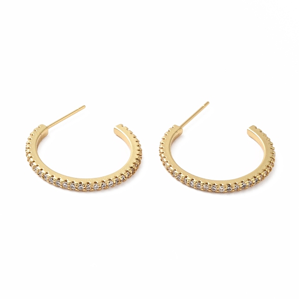 PandaHall Cubic Zirconia C-shape Stud Earrings, Real 18K Gold Plated Brass Half Hoop Earrings for Women, Lead Free & Cadmium Free, Clear...
PandaHall Cubic Zirconia C-shape Stud Earrings, Real 18K Gold Plated Brass Half Hoop Earrings for Women, Lead Free & Cadmium Free, Clear...