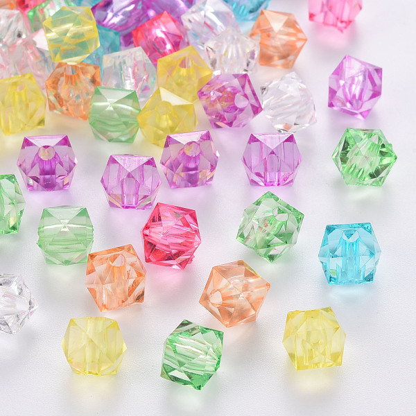 PandaHall Transparent Acrylic Beads, Faceted, Cube, Mixed Color, 10x10x8mm, Hole: 1.5mm, about 900pcs/500g Acrylic Cube Multicolor
PandaHall Transparent Acrylic Beads, Faceted, Cube, Mixed Color, 10x10x8mm, Hole: 1.5mm, about 900pcs/500g Acrylic Cube Multicolor