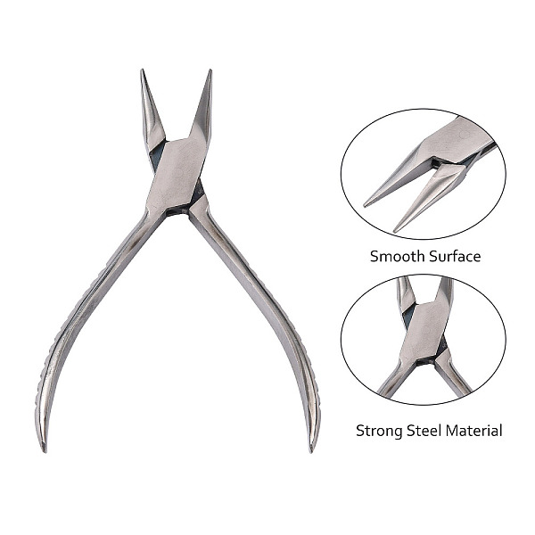 PandaHall 430 Stainless Steel Jewelry Pliers, Needle Nose Pliers, 155x50x15mm Stainless Steel
PandaHall 430 Stainless Steel Jewelry Pliers, Needle Nose Pliers, 155x50x15mm Stainless Steel