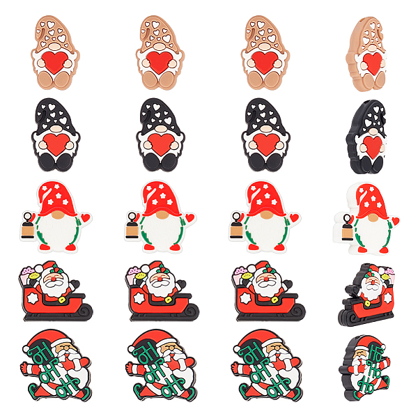 PandaHall AHANDMAKER 20 Pcs Christmas Silicone Beads, 5 Style Silicone Focal Beads for Pen, Santa Claus Beads Xmas Focal Beads, Santa Claus..., Multicolor
PandaHall AHANDMAKER 20 Pcs Christmas Silicone Beads, 5 Style Silicone Focal Beads for Pen, Santa Claus Beads Xmas Focal Beads, Santa Claus..., Multicolor