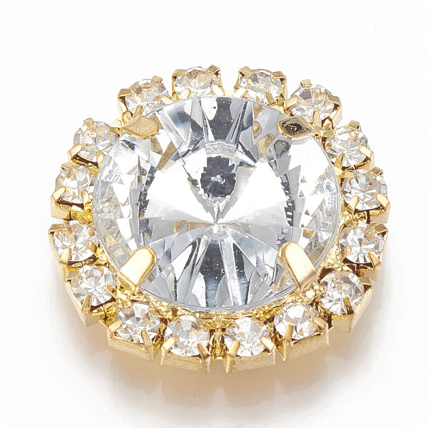 PandaHall Brass Rhinestone Flat Back Cabochons, with Acrylic Rhinestone, Flat Round, Golden, Clear, 24.5~25x8mm, Hole: 10mm Acrylic...
PandaHall Brass Rhinestone Flat Back Cabochons, with Acrylic Rhinestone, Flat Round, Golden, Clear, 24.5~25x8mm, Hole: 10mm Acrylic...